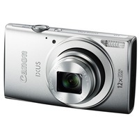 佳能 IXUS170 数码相机(2000万像素 12倍光学变焦 25mm超广角)银色套装版(16G卡+相机包)